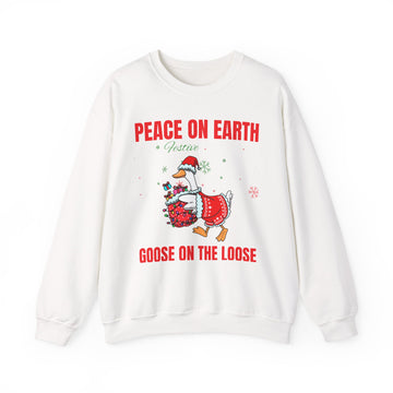 Christmas Sweatshirt – Goose Festive Holiday Crewneck - Christmas gift