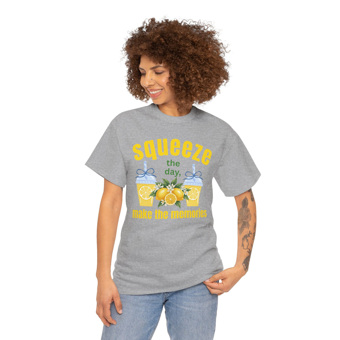 Squeeze the Day Lemonade T-Shirt | Summer Graphic Tee