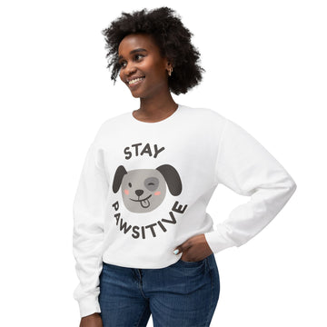 Stay Positive inspiration sweatshirt gift, Womens Crewneck Sweatshirt pullover, Graphic sweatshirt