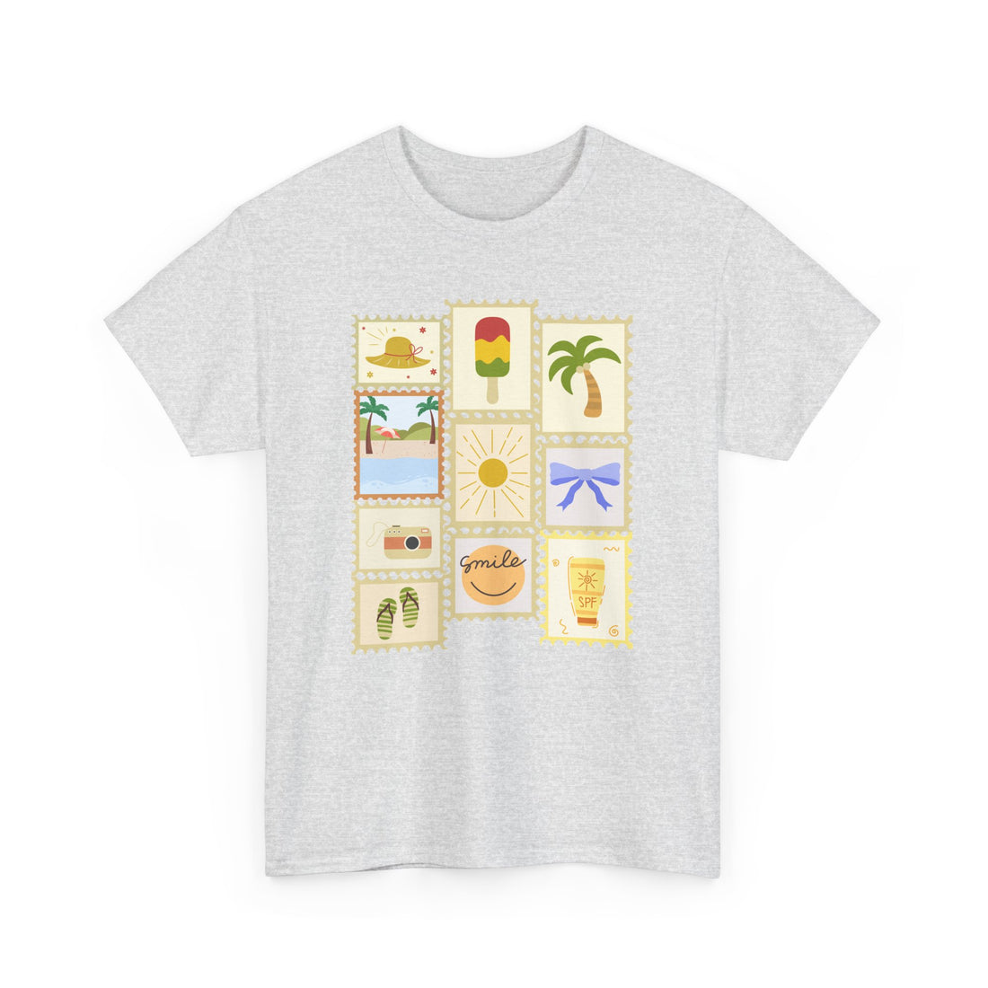 Summer T-Shirt - Unisex Heavy Cotton Casual Tee