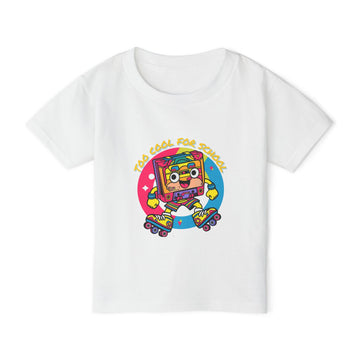 Heavy Cotton™ Toddler T-shirt, Too Cool for School – Kids Retro 90s T-Shirt