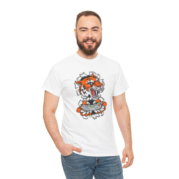 Tiger Graphic T-Shirt for Men - Fierce Unisex Cotton Tee