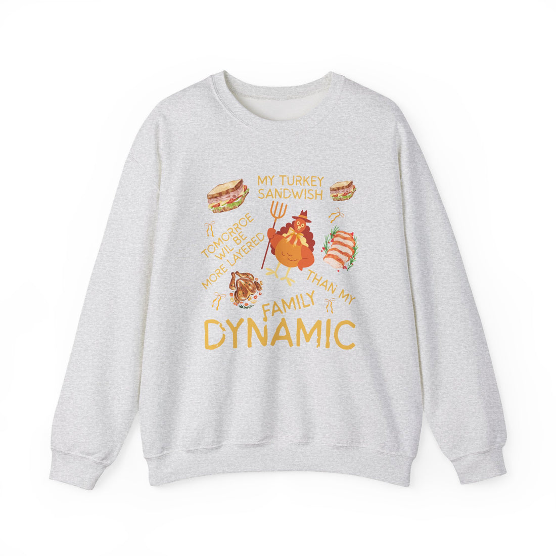Thanksgiving Family Sweatshirt - Turkey Sandwiches Crew