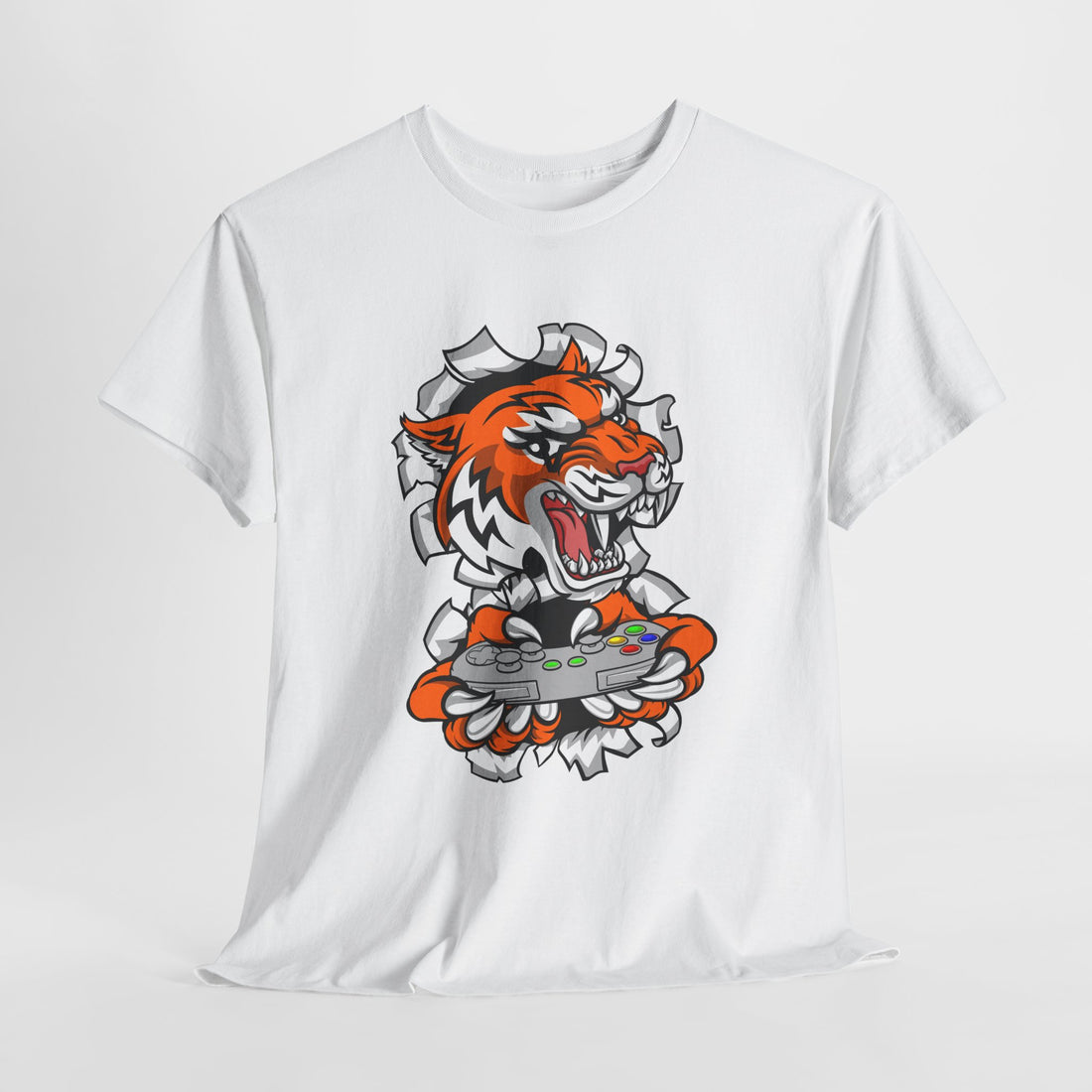 Tiger Graphic T-Shirt for Men - Fierce Unisex Cotton Tee