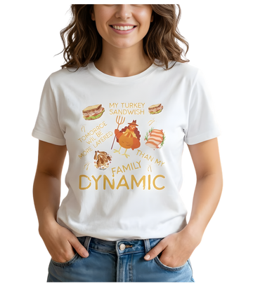 Thanksgiving Family T-Shirt | Funny Turkey Sandwiches Graphic Tee